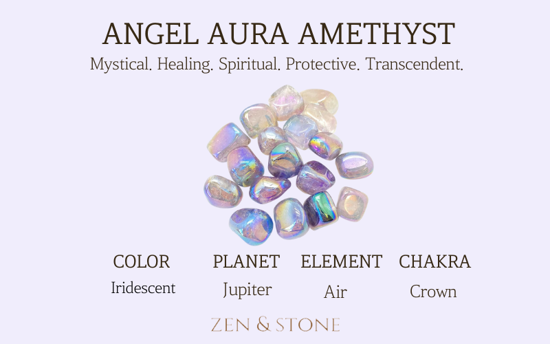 Angel Aura Amethyst – Meaning, Uses, & Healing Properties