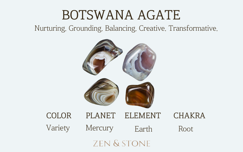 Botswana Agate – Meaning, Uses, & Healing Properties