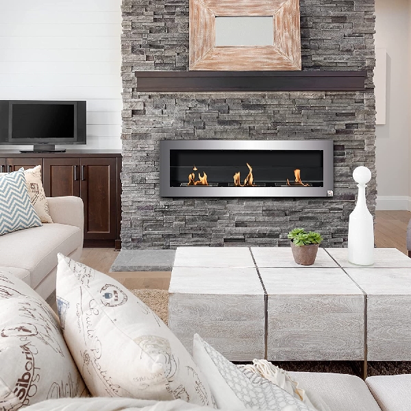 wall mounted ethanol fireplace