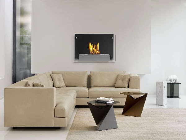 wall mounted ventless fireplace