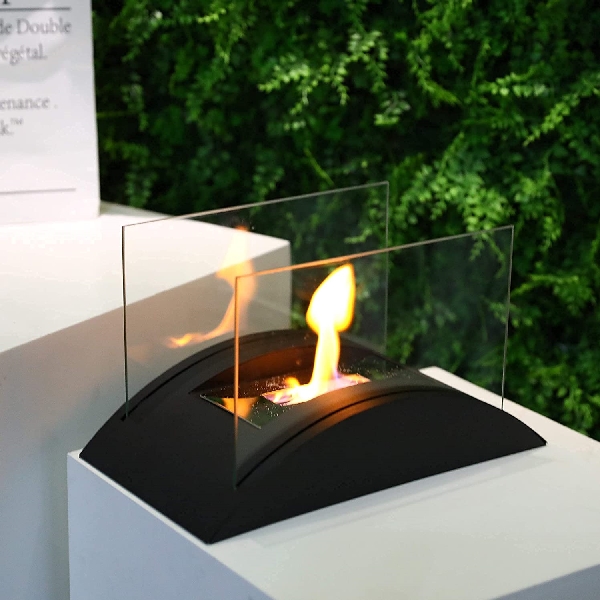 small tabletop ethanol fireplace